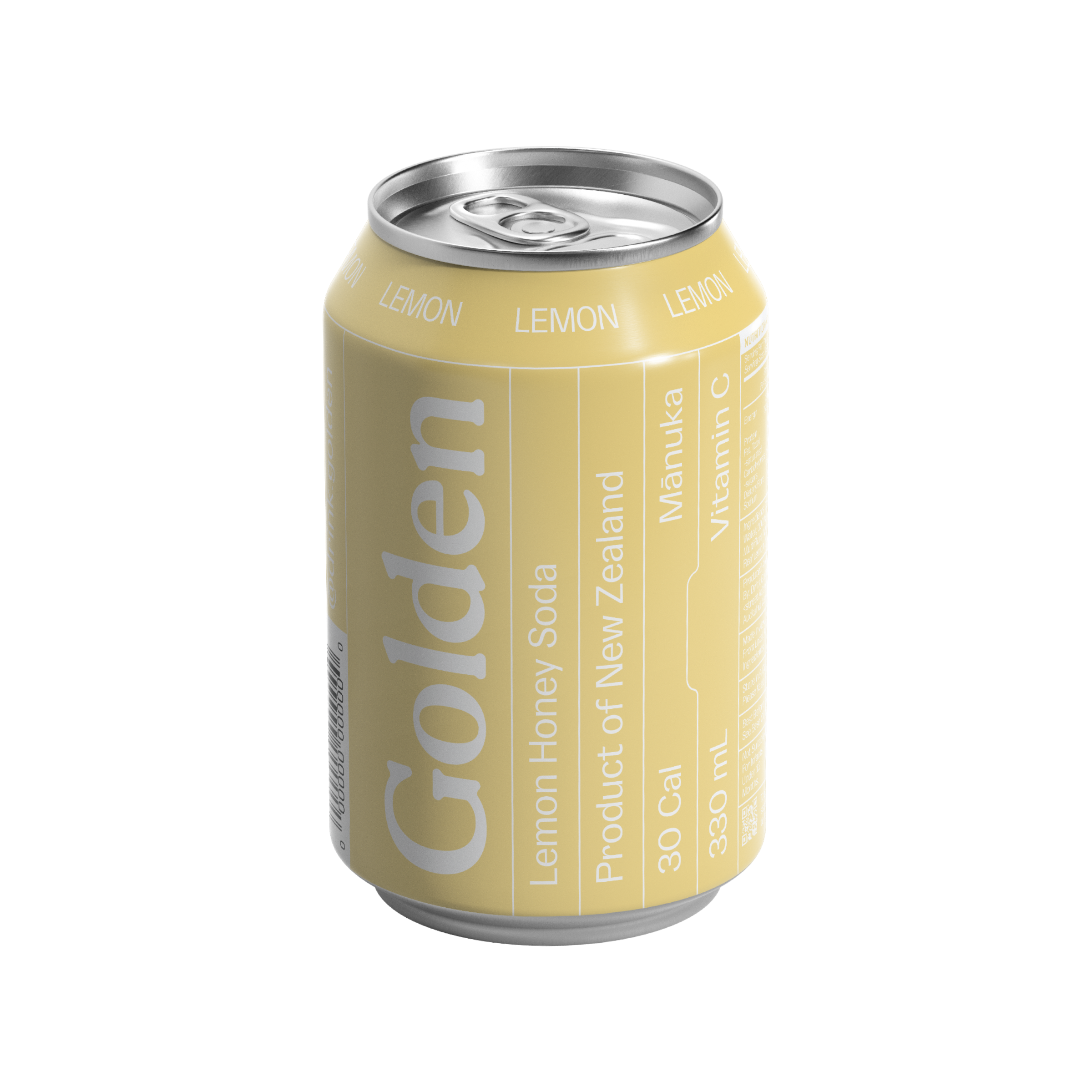 Low-Cal Lemon Mānuka Soda 330 mL x 24