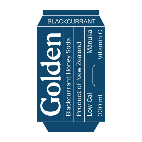 Blackcurrant Mānuka Soda